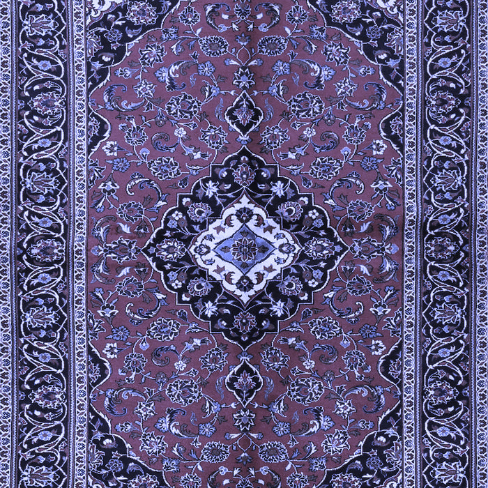 Machine Washable Persian Blue Traditional Rug, wshtr2537blu