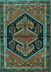 Persian Turquoise Traditional Rug, tr2538turq
