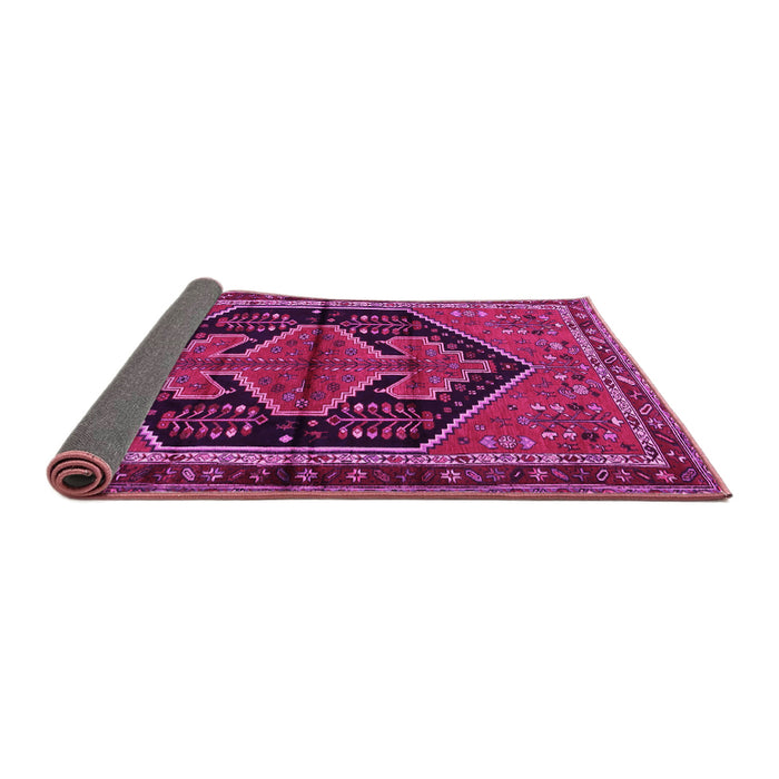 Sideview of Persian Pink Traditional Rug, tr2538pnk
