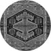 Square Persian Gray Traditional Rug, tr2538gry