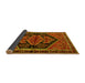 Sideview of Persian Yellow Traditional Rug, tr2538yw