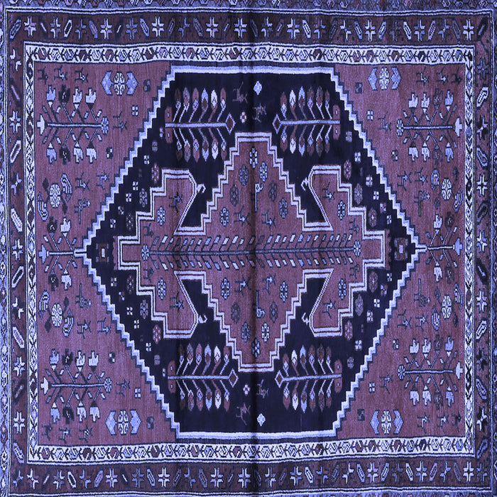 Square Persian Blue Traditional Rug, tr2538blu