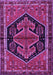 Machine Washable Persian Purple Traditional Area Rugs, wshtr2538pur