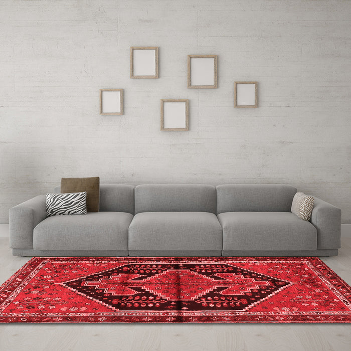 Traditional Red Washable Rugs