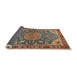 Sideview of Traditional Brown Red Persian Rug, tr2539
