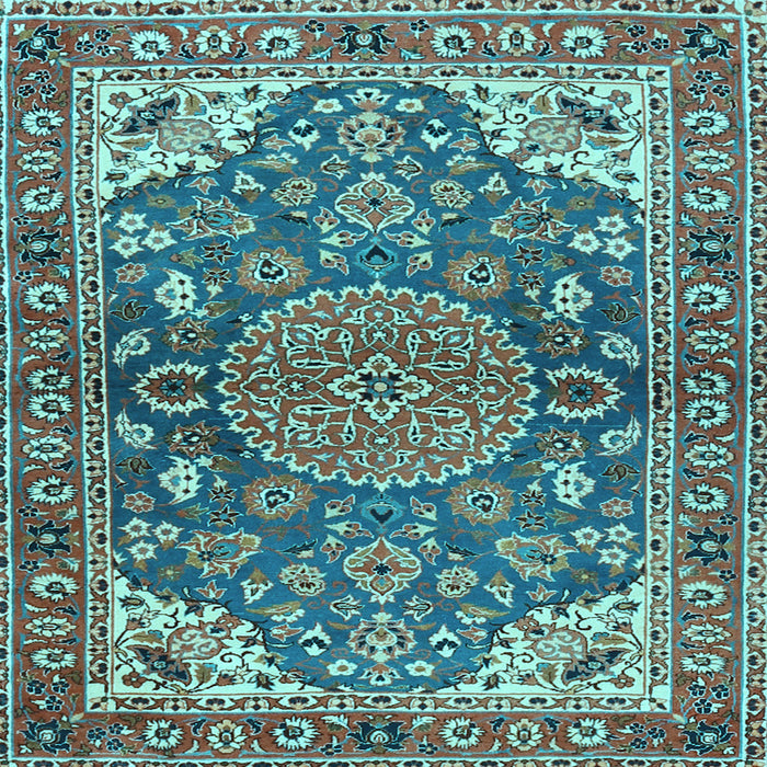 Square Persian Light Blue Traditional Rug, tr2539lblu