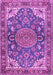 Machine Washable Persian Purple Traditional Area Rugs, wshtr2539pur