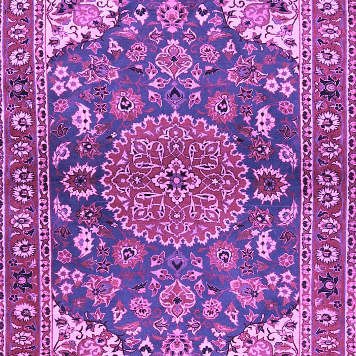 Machine Washable Persian Purple Traditional Area Rugs, wshtr2539pur