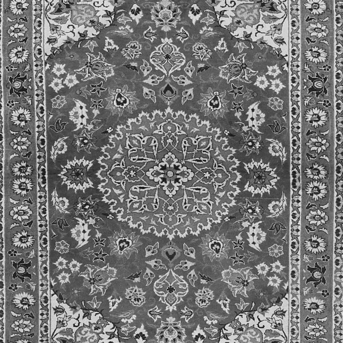 Serging Thickness of Machine Washable Persian Gray Traditional Rug, wshtr2539gry