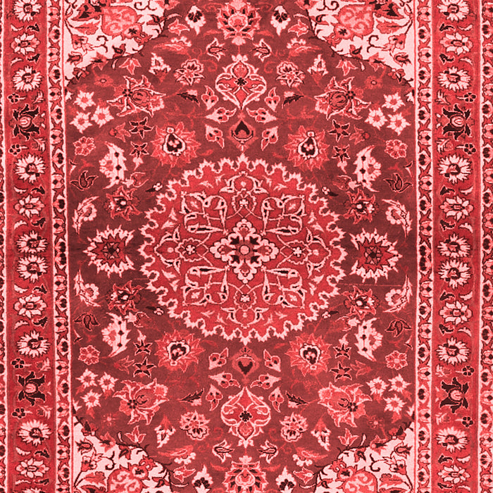 Machine Washable Persian Red Traditional Rug, wshtr2539red