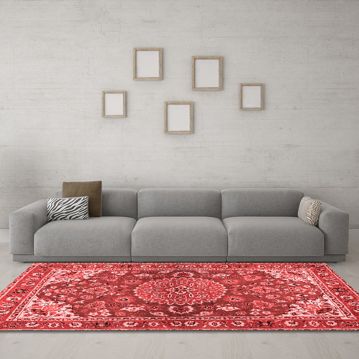 Traditional Red Washable Rugs
