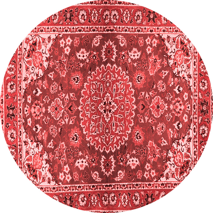 Machine Washable Persian Red Traditional Rug, wshtr2539red