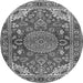 Square Persian Gray Traditional Rug, tr2539gry