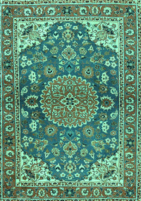 Persian Turquoise Traditional Rug, tr2539turq