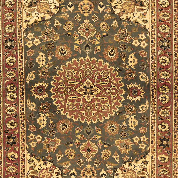 Machine Washable Persian Brown Traditional Rug, wshtr2539brn