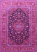 Medallion Pink Traditional Rug, tr253pnk