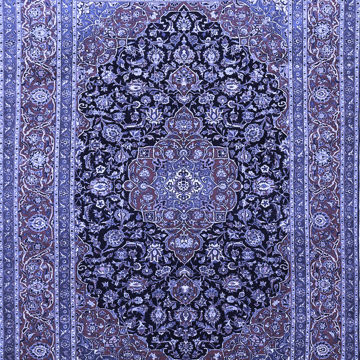 Medallion Blue Traditional Rug, tr253blu
