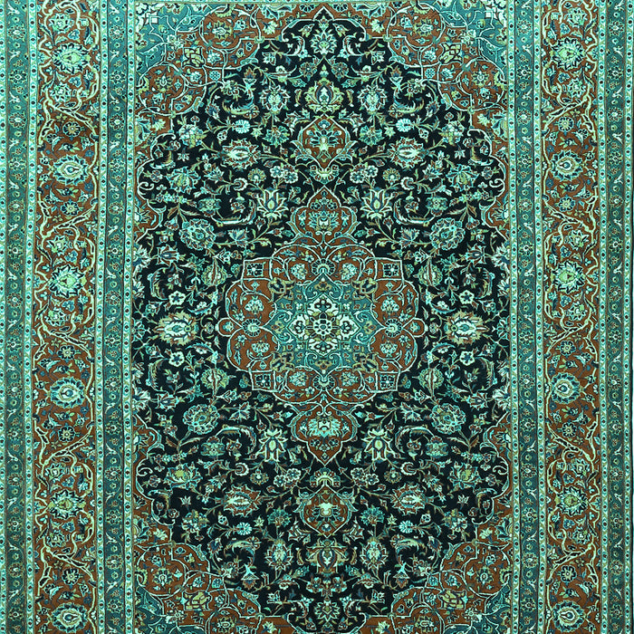 Medallion Turquoise Traditional Rug, tr253turq