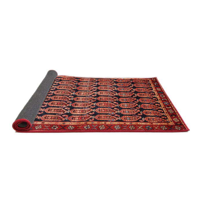 Sideview of Traditional Rust Pink Persian Rug, tr254