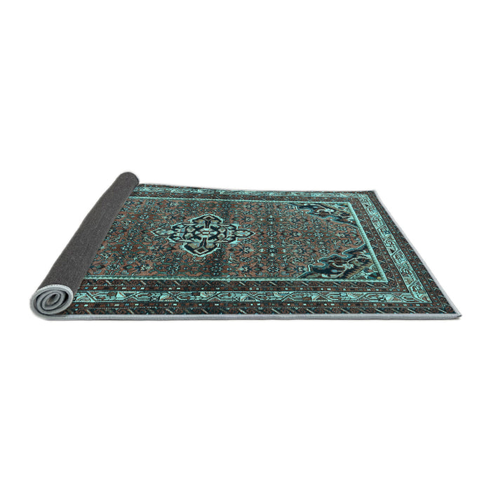 Sideview of Persian Light Blue Traditional Rug, tr2540lblu