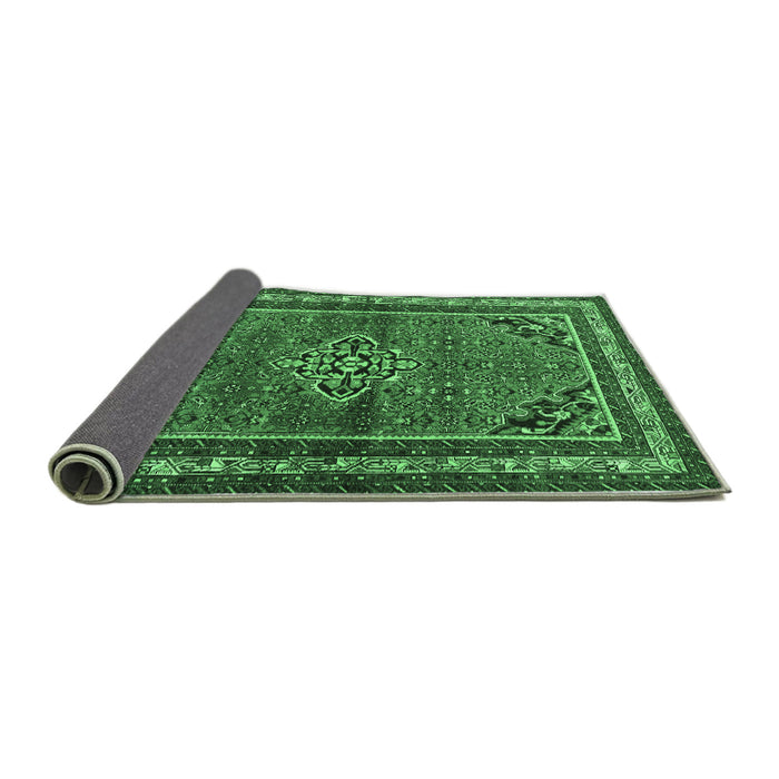 Sideview of Persian Emerald Green Traditional Rug, tr2540emgrn