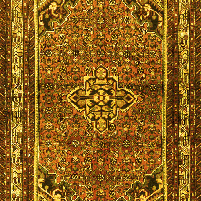 Machine Washable Persian Yellow Traditional Rug, wshtr2540yw