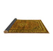 Sideview of Persian Yellow Traditional Rug, tr2540yw