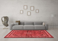 Machine Washable Persian Red Traditional Rug, wshtr2540red