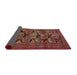 Sideview of Traditional Sienna Brown Persian Rug, tr2541