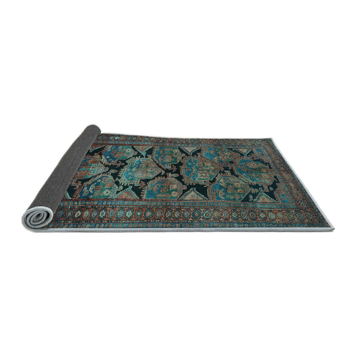 Sideview of Persian Light Blue Traditional Rug, tr2541lblu