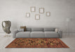 Machine Washable Persian Brown Traditional Rug in a Living Room,, wshtr2541brn