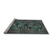 Sideview of Machine Washable Persian Light Blue Traditional Rug, wshtr2541lblu