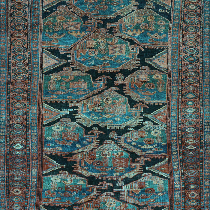 Machine Washable Persian Light Blue Traditional Rug, wshtr2541lblu