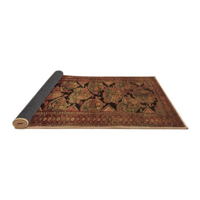Sideview of Persian Brown Traditional Rug, tr2541brn