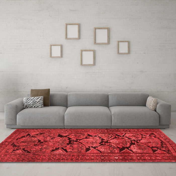 Traditional Red Washable Rugs