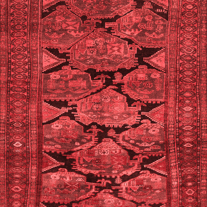 Machine Washable Persian Red Traditional Rug, wshtr2541red