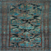 Square Persian Light Blue Traditional Rug, tr2541lblu