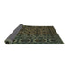Sideview of Persian Turquoise Traditional Rug, tr2542turq