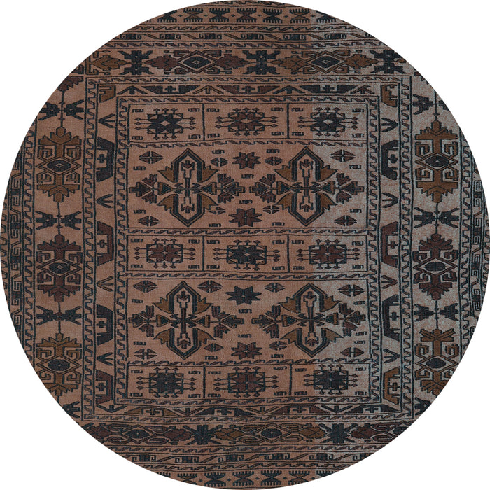 Round Persian Light Blue Traditional Rug, tr2542lblu