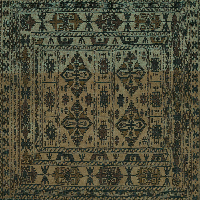 Square Persian Turquoise Traditional Rug, tr2542turq