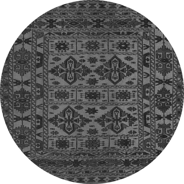 Machine Washable Persian Gray Traditional Rug, wshtr2542gry