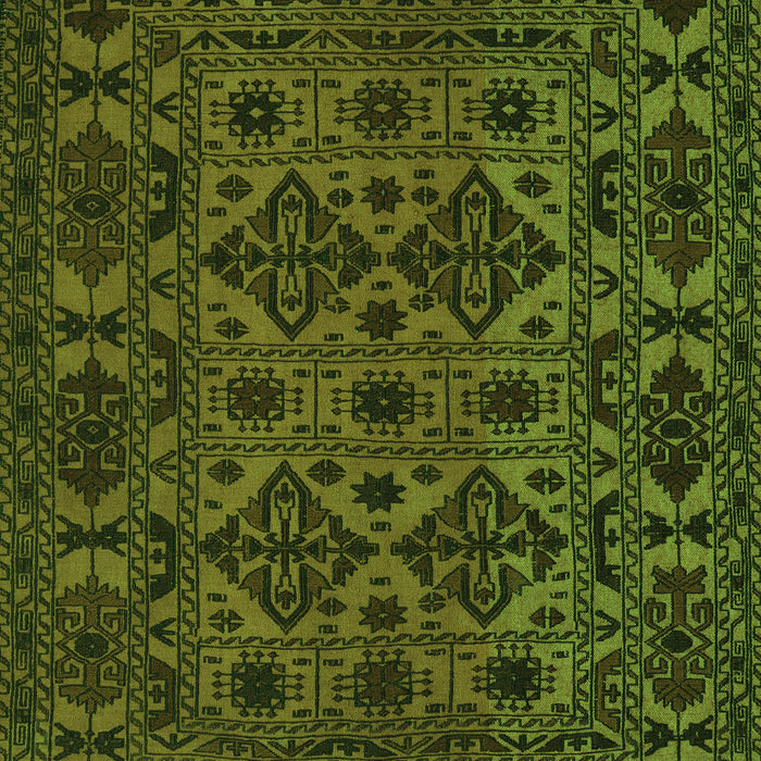 Serging Thickness of Machine Washable Persian Green Traditional Area Rugs, wshtr2542grn