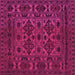 Square Persian Pink Traditional Rug, tr2542pnk