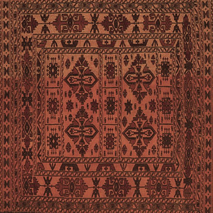 Square Machine Washable Persian Brown Traditional Rug, wshtr2542brn