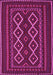 Machine Washable Southwestern Pink Country Rug, wshtr2543pnk