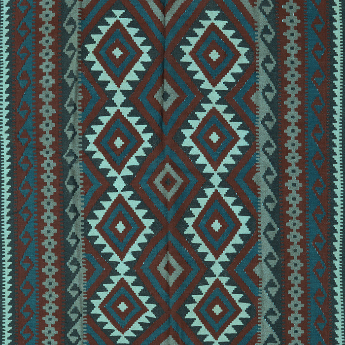 Southwestern Light Blue Country Rug, tr2543lblu