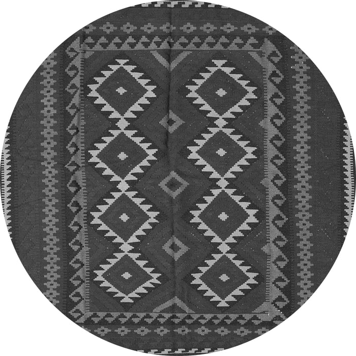 Machine Washable Southwestern Gray Country Rug, wshtr2543gry