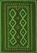 Southwestern Green Country Rug, tr2543grn