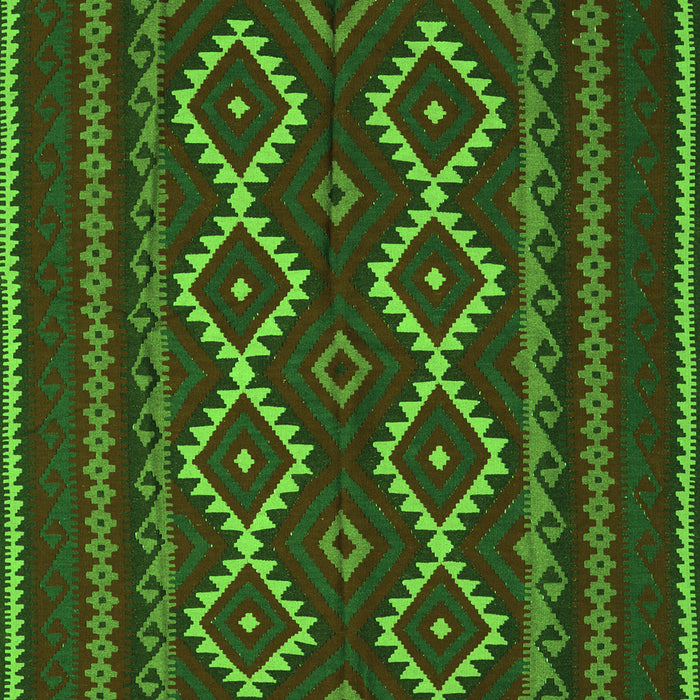 Southwestern Green Country Rug, tr2543grn