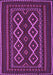 Machine Washable Southwestern Purple Country Area Rugs, wshtr2543pur